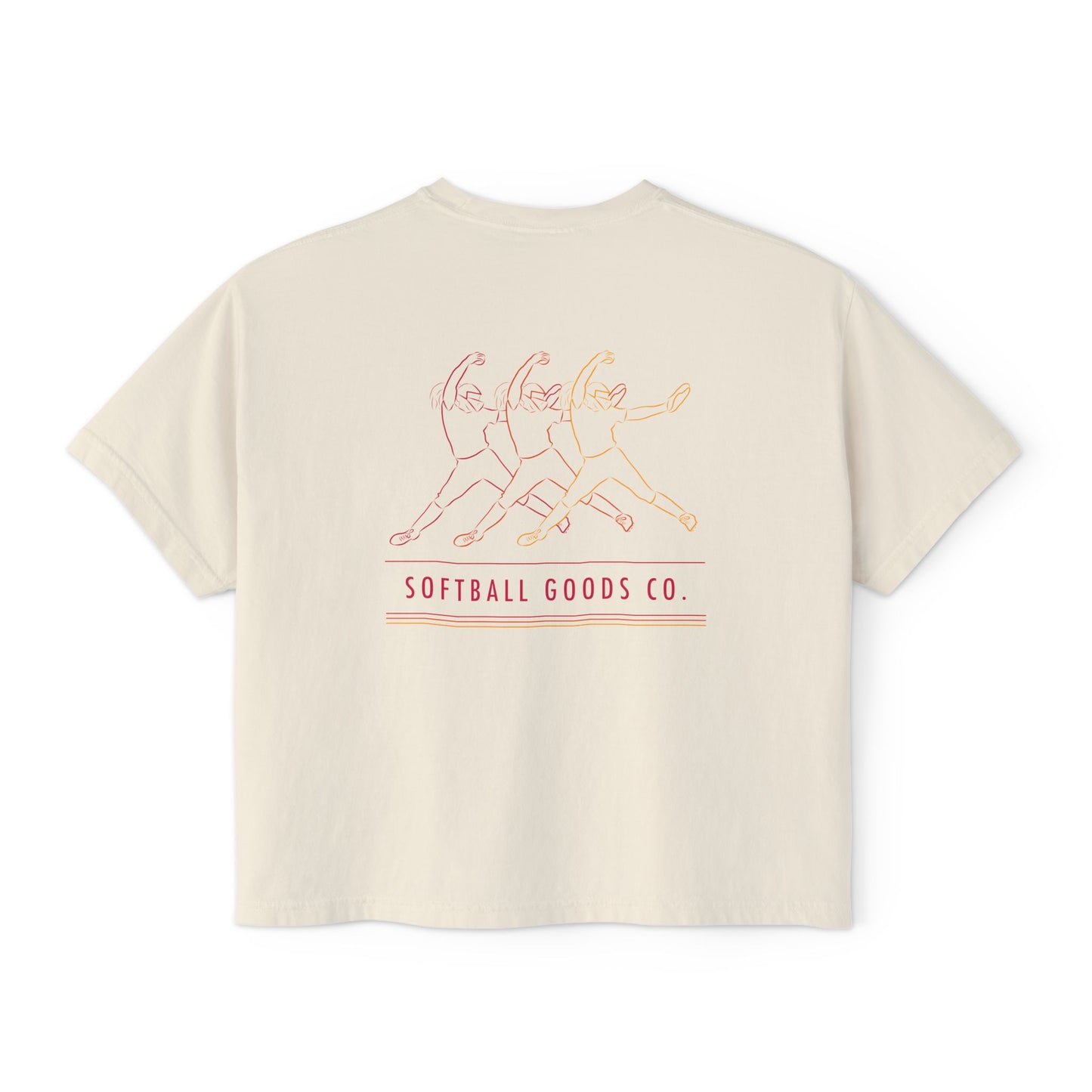 Women's Boxy Tee - Softball Goods Co. Vintage Graphic Shirt
